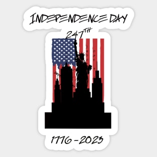 Independence Day, USA  4July, 1776-2023, 247th Sticker